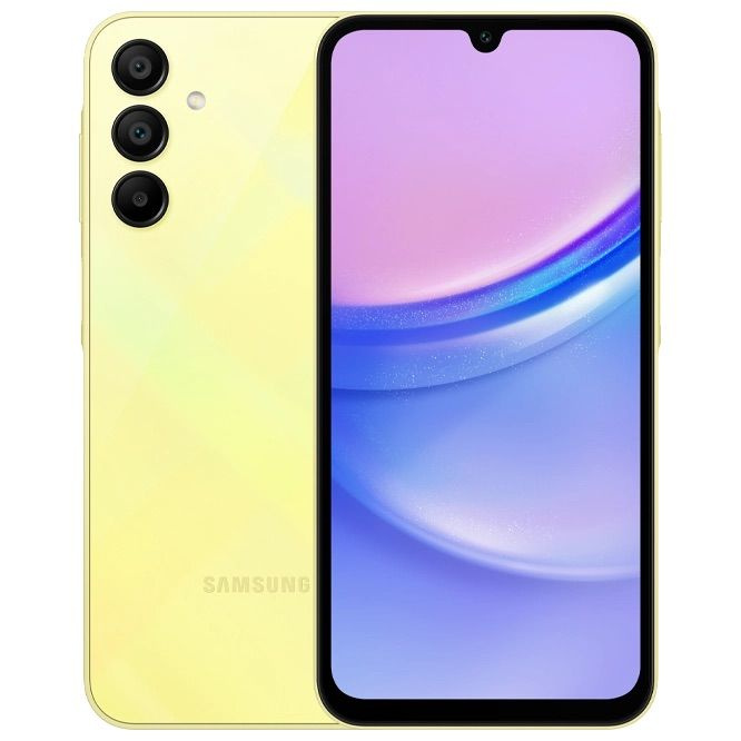 Samsung Смартфон Galaxy A15 6/128 ГБ, желтый #1