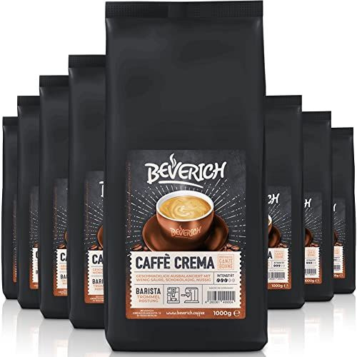 Цельнозерновой кофе премиум-класса Barista Editions Caff Crema, 8 x 1000 г Кофе Чай в зернах  #1