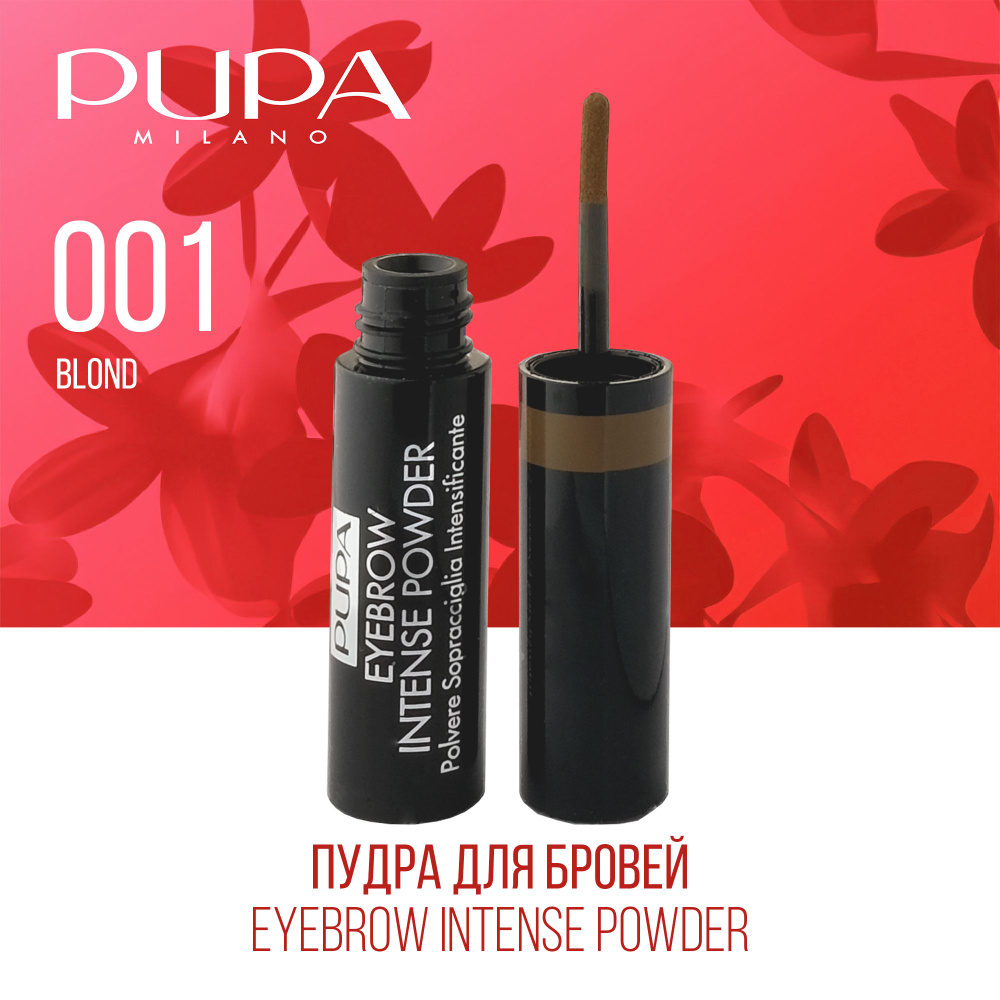 PUPA Пудра для бровей Eyebrow Intense Powder №001, оттенок Светлый #1