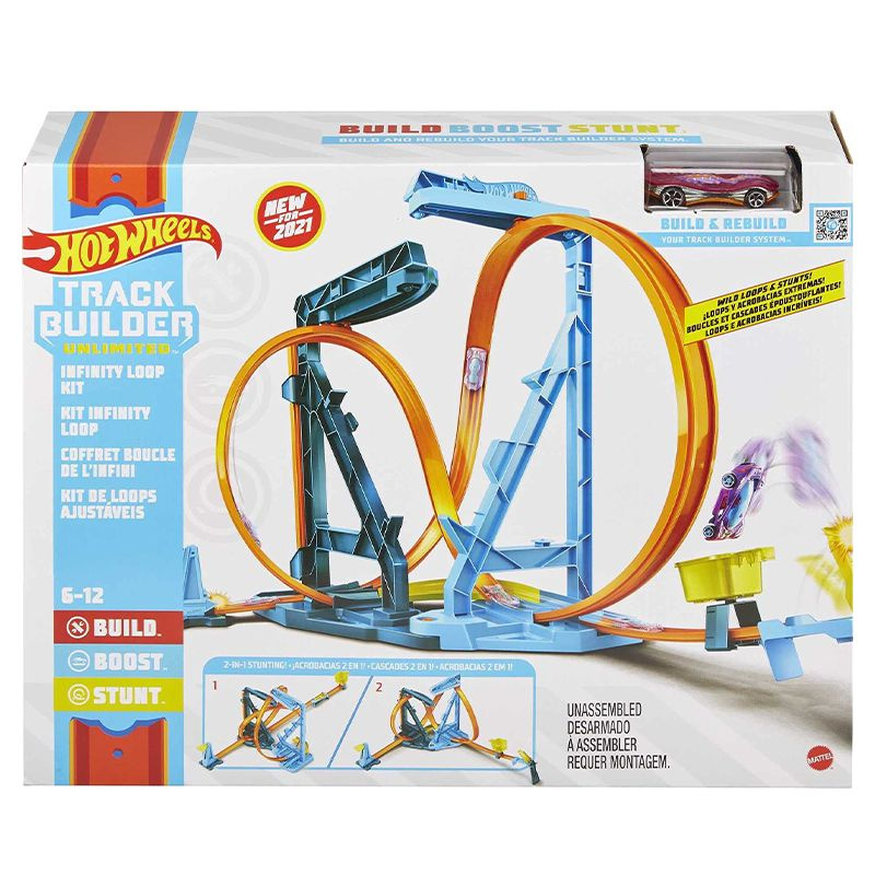 Mattel Hot Wheels Track Builder Action Infinity Loop Kit / Автомобильный Комплект Для Трека С Бесконечной #1