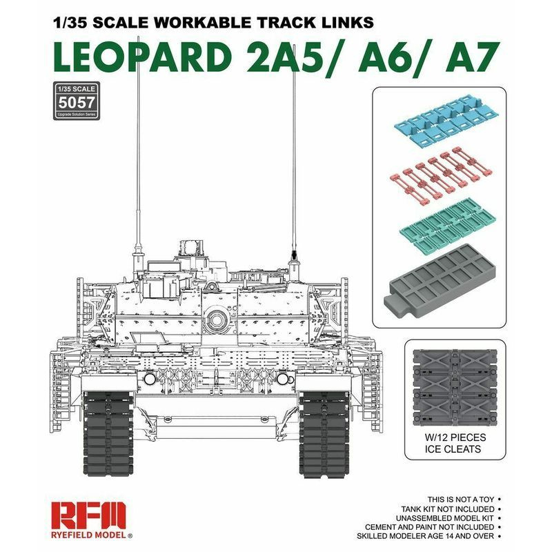 Rye Field RFM 5057 1/35 подвижная гусеница Для Леопард 2a5/a6/a7 Модель танка  #1