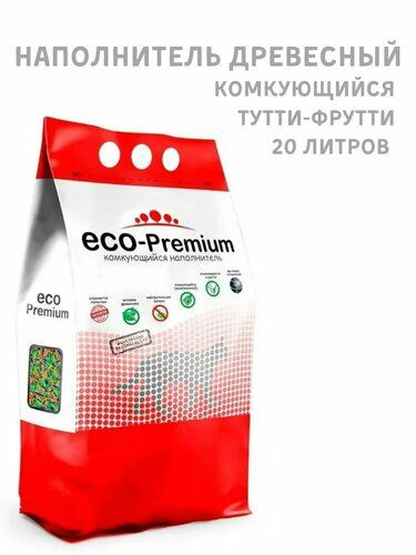 ECO-Premium Наполнитель Древесный Комкующийся 7600г. #1