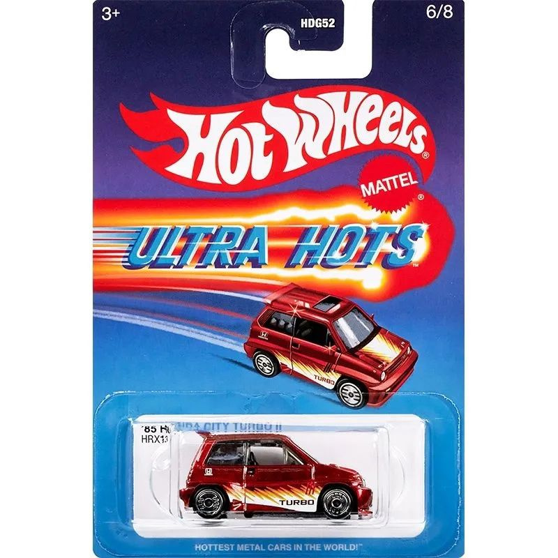 Машинка Hot Wheels серия ULTRA HOTS в масштабе 1:64 85 HONDA CITY TURBO #1