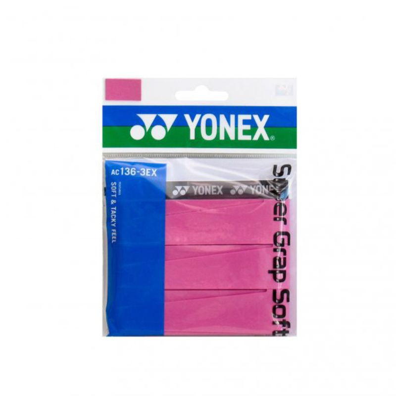 Обмотка для ручки Yonex Overgrip Super Grap Soft x3, Pink #1