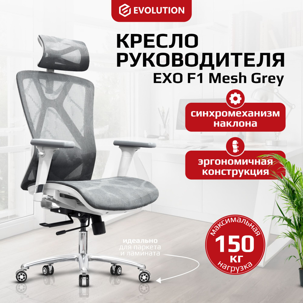 Эргономичное офисное компьютерное кресло для руководителя EVOLUTION EXO ...