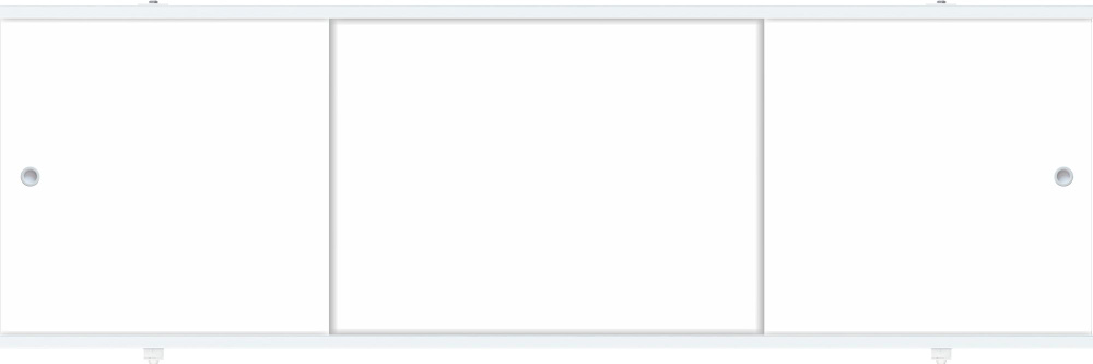 Экран раздвижной под ванну "ПРЕМИУМ А" Метакам "Белый" 168 см  #1