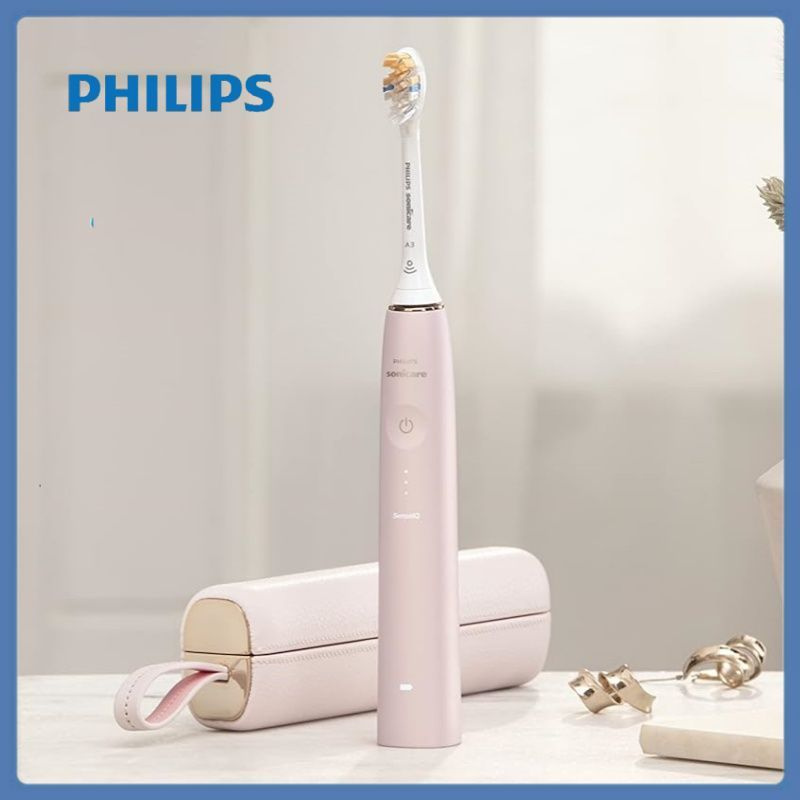 Philips Набор электрических зубных щеток Diamond Clean Prestige 9900 HX9996, розовый, желтый  #1