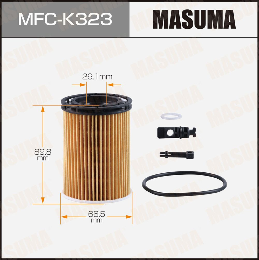 Фильтр масляный Genesis GV70 21-, GV80 20- 2.5L G4KR Masuma #1