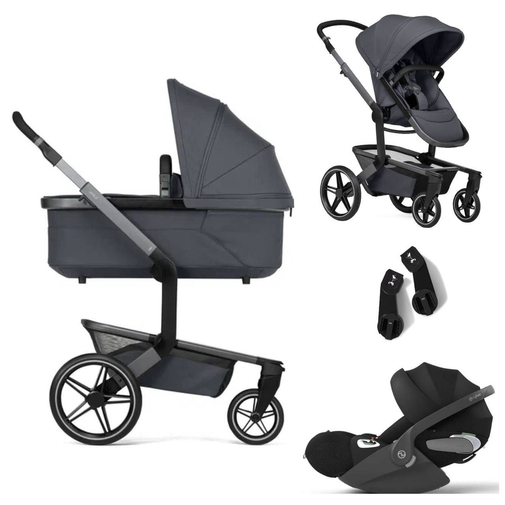 Коляска 3 в 1 JOOLZ DAY5 Stone Grey c автокреслом Cybex Cloud T i-Size Sepia Black  #1