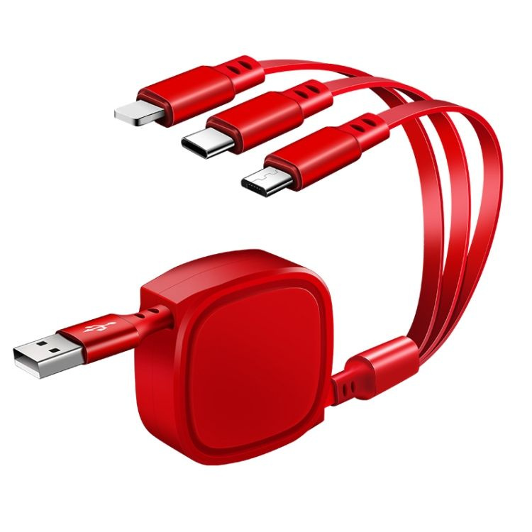 1,2 м 3,5A MAX 3 в 1 USB до USB-C / TYPE-C + 8PIN + MICRO USB УТВЕРЖДЕНИЯ #1