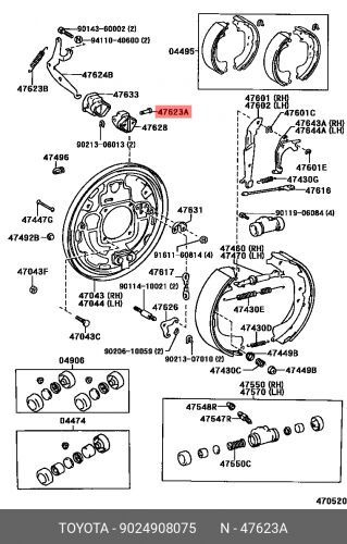 Шпилька TOYOTA 9024908075 #1