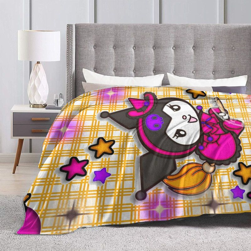 SANRIO Плед с фотопринтом Пледы Куроми , Фланель, 100 см х 75 см #1