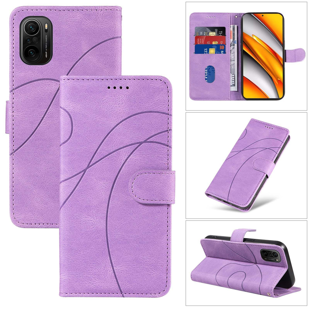 YIKATU Чехол-книжка для Xiaomi POCO F3 / Redmi K40 / K40 Pro(Поко Ф3 ) кожаный чехол с магнитной застежкой #1