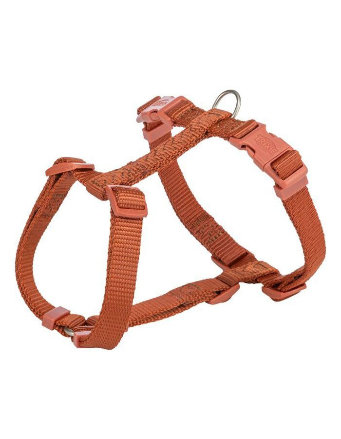 Шлея "TRIXIE" для собак "Premium H-harness", (XXS-XS), 20-32см/10мм, нейлон, оранжево-красный  #1