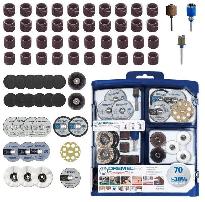 Coffret de 70 accessoires DREMEL 2615E725JA EZ SpeedClic main image 0
