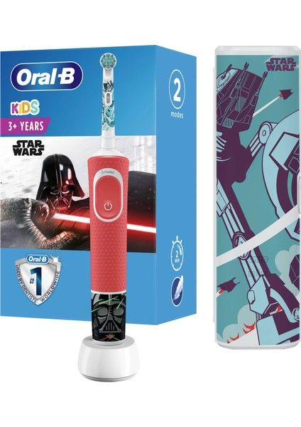 Oral-B Электрическая зубная щетка Oral-B D100 Vitality Star Wars Special Series Очень мягкая перезаряжаемая #1