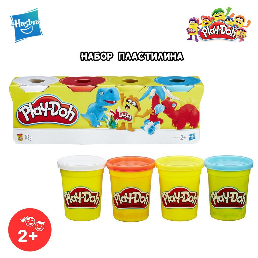 Игровой набор Play-Doh "4 Pack Classic Colors" B6508 #1