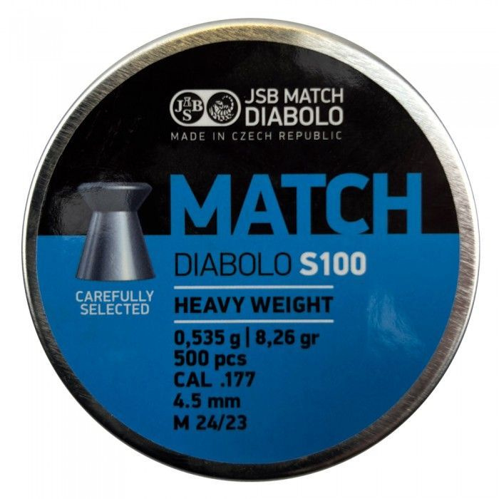 Пули для пневматики JSB Match Diabolo S100 4,5 мм 0,535 г (500шт) #1