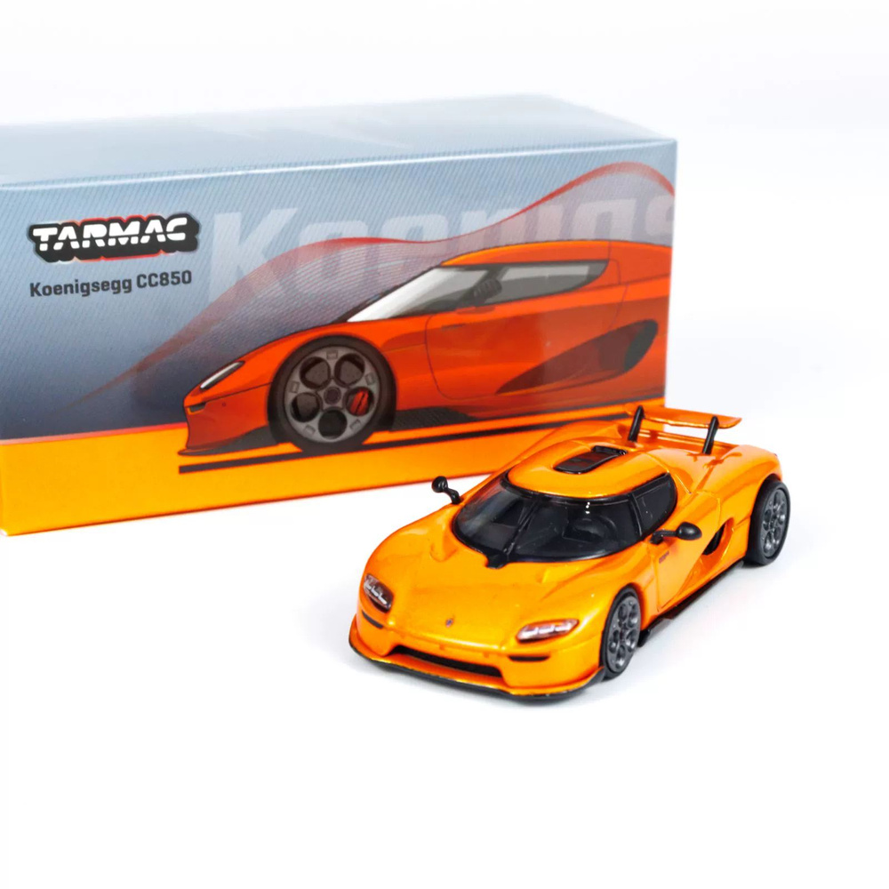 Машинка Tarmac Works 1:64 Tarmac Works 1:64 Koenigsegg CC850 Orange T64G-TL051-OR Collection diecast #1