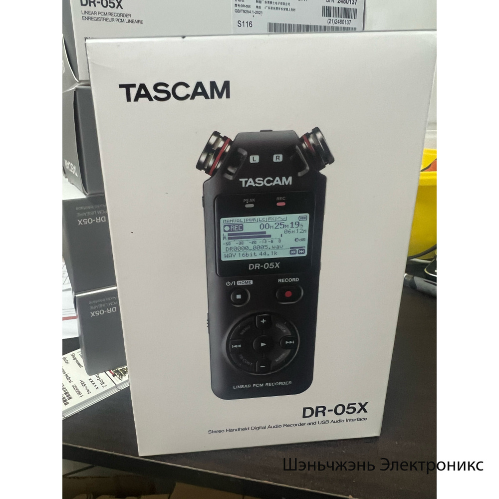 TASCAM Микрофон DR-05X Стереофонический портативный цифровой аудиопортативный видеорегистратор с аудиоинтерфейсом #1