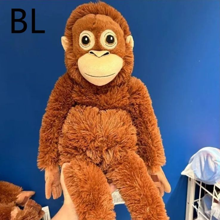 Мягкая игрушка Обезьяна IKEA (ИКЕА) 66 см коричневая купить на OZON по ...