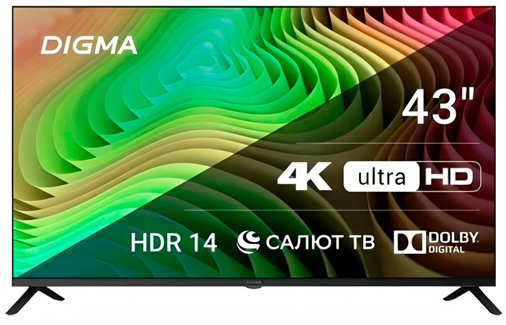 Digma Телевизор DM-LED43UBB40 43" 4K UHD, черный #1