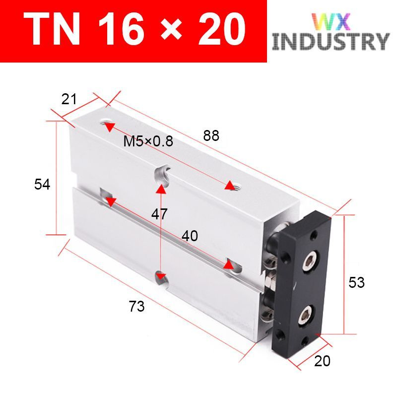 Пневмоцилиндр TN 16X20,ход поршня 20 мм #1