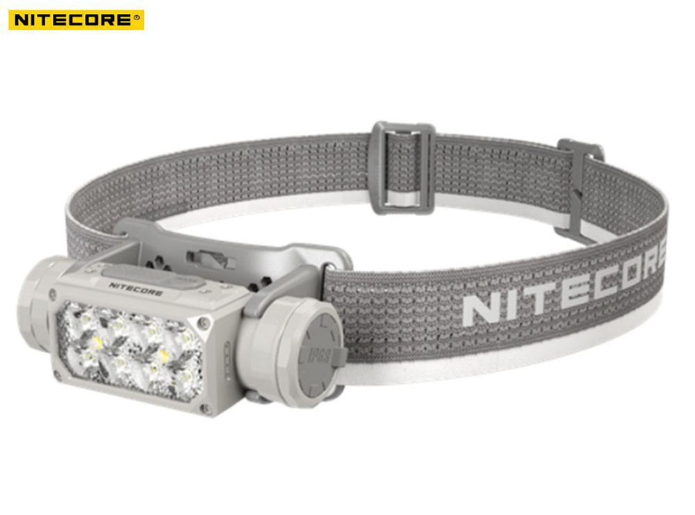 Налобный фонарь Nitecore HC65 UHE Grey, 18650, NiteLab UHE/Red, 222 метра, 2000 люмен (Комплект)  #1