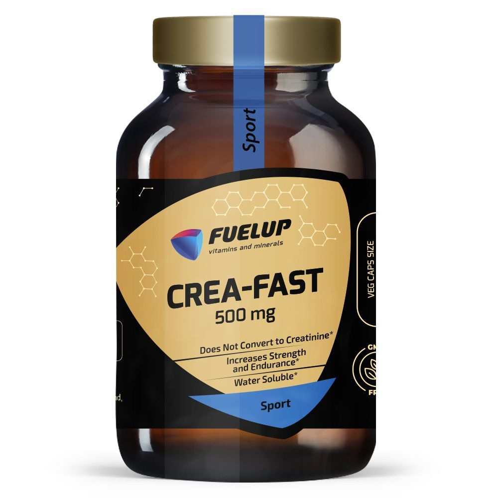 Crea-Fast 500 мг 60 капсул FuelUp США / Быстрый креатин. Для развития ...