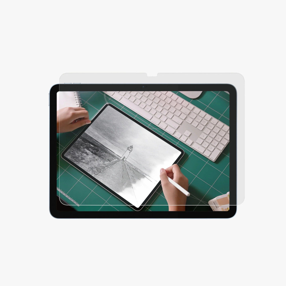 Защитное стекло ANANK 3D PaperLike Curved Edge Glass для iPad Pro 13" 2024г - (Transparent)  #1