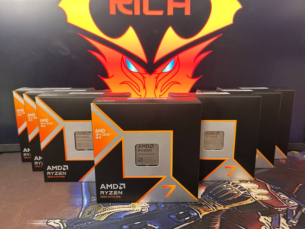 Процессор AMD Ryzen 7, BOX (без кулера), 8 яд., 4.7 ГГц 100