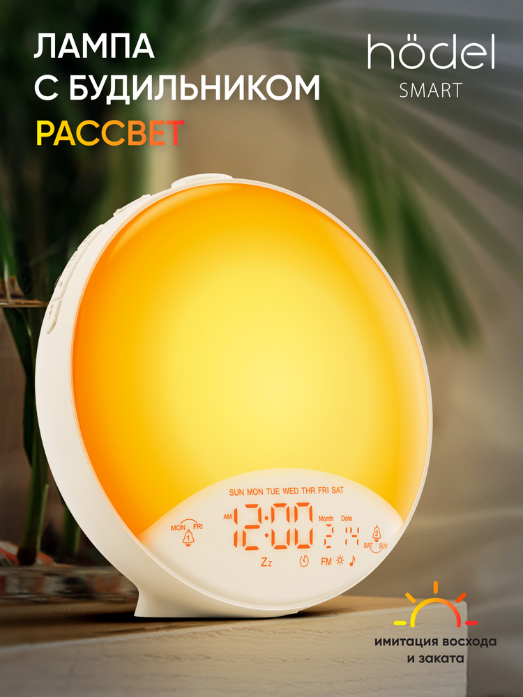 Световой Будильник электронный настольный Лампа Рассвет часы купить на ...