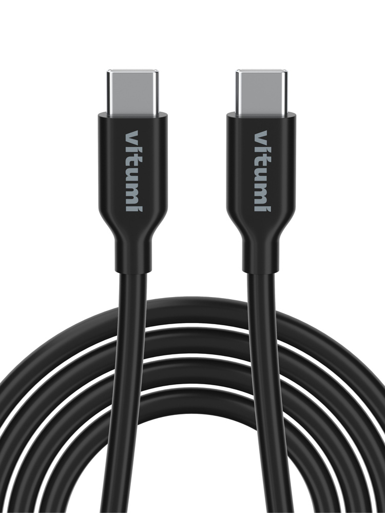 Кабель Vitumi USB-С USB-С, 120 см, Черный #1