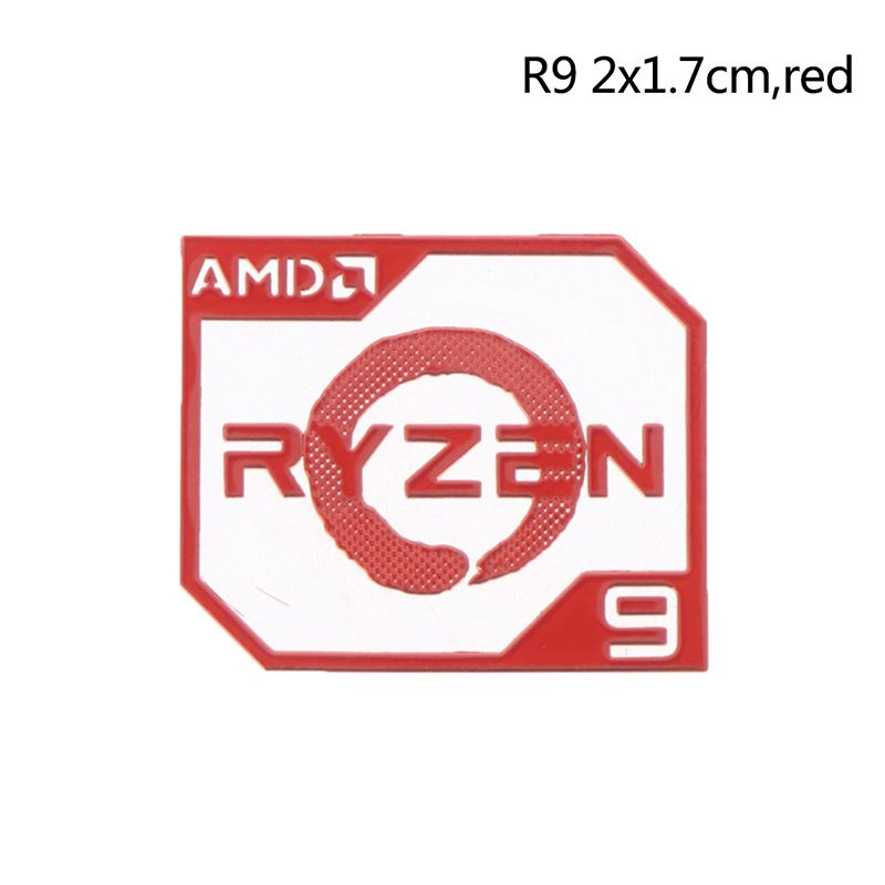 Металлическая наклейка AMD Ruilong Ryzen R9 R7 R5 R3 компьютерная ...