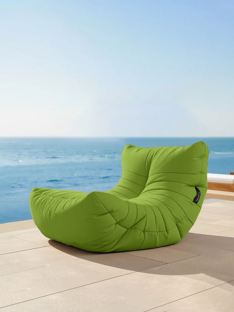 Кресло-шезлонг для дачи Acoustic Sofa - Limespa (олефин, зеленый) - садовая мягкая мебель для отдыха #1