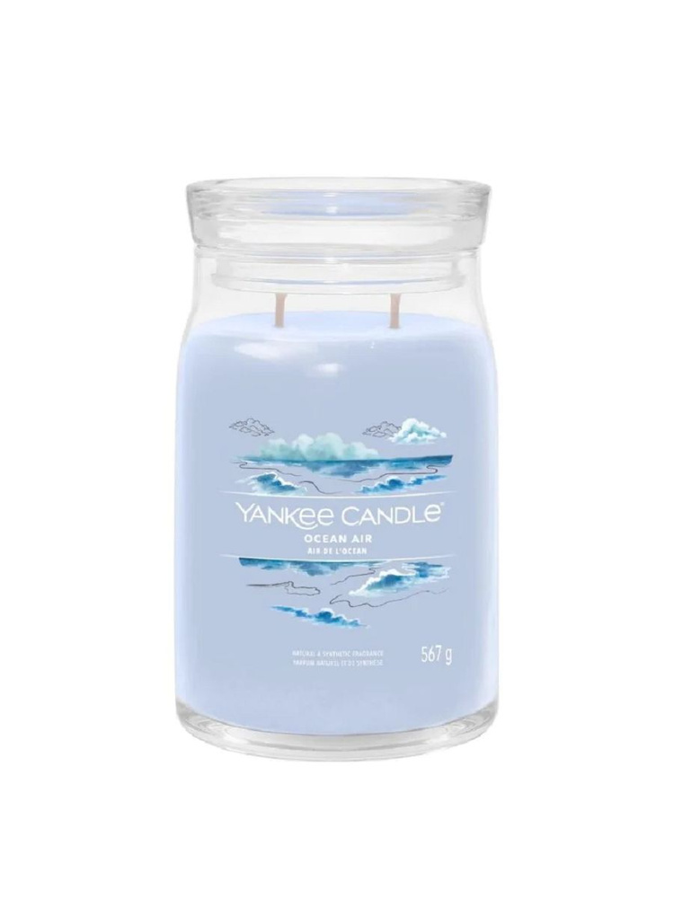 Yankee Candle Свеча ароматическая "Ocean Air", 16 см х 9 см, 1 шт #1