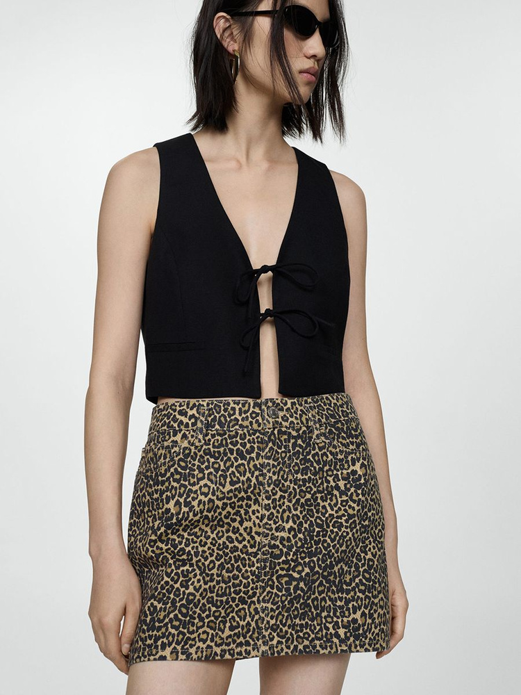 Юбка MANGO LEOPARD #1
