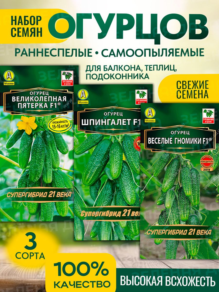 Семена огурцов раннеспелые самоопыляемые #1