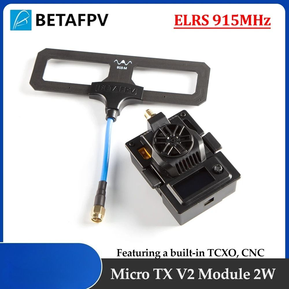 Micro Tx Module Micro TX V2 Module ELRS 915MHz 2W RF Power built-in TCXO CNC SMA ...