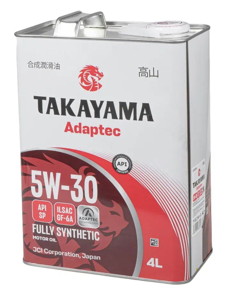 Масло моторное 5W30 синт. SAE ILSAC GF-6, API SP (4л) (TAKAYAMA)