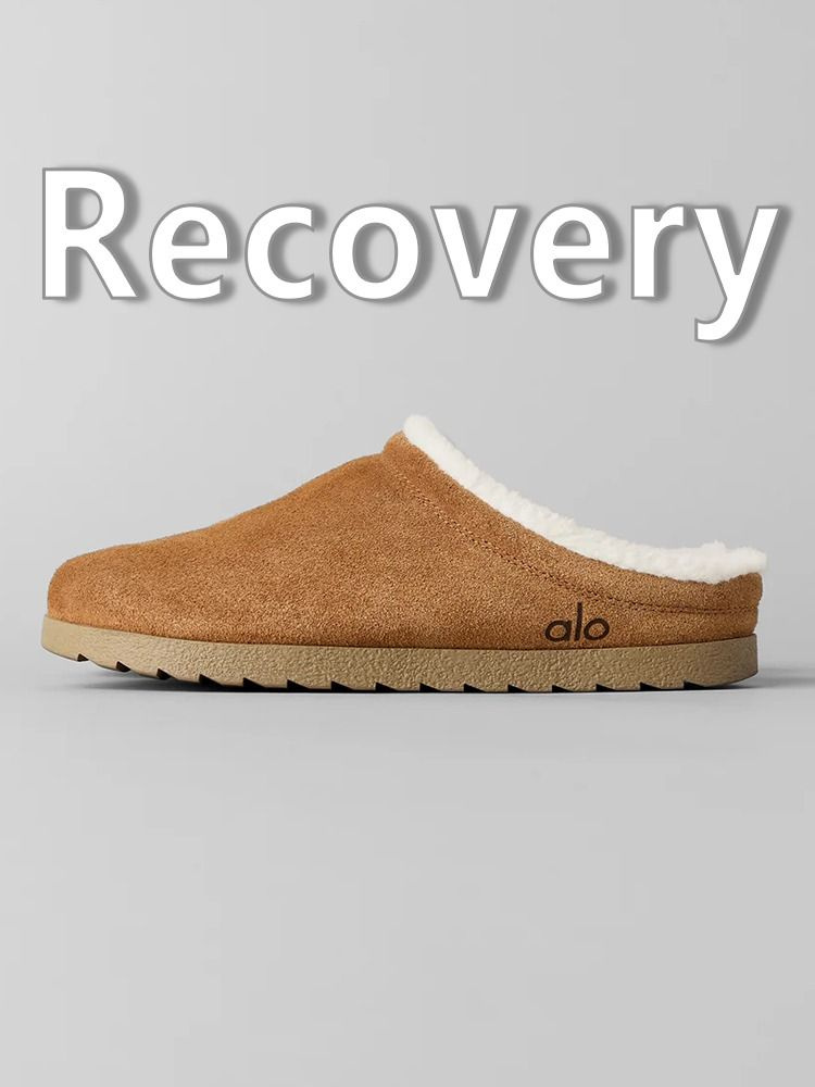 Тапочки Alo Yoga Recovery Slipper Зимняя замша #1