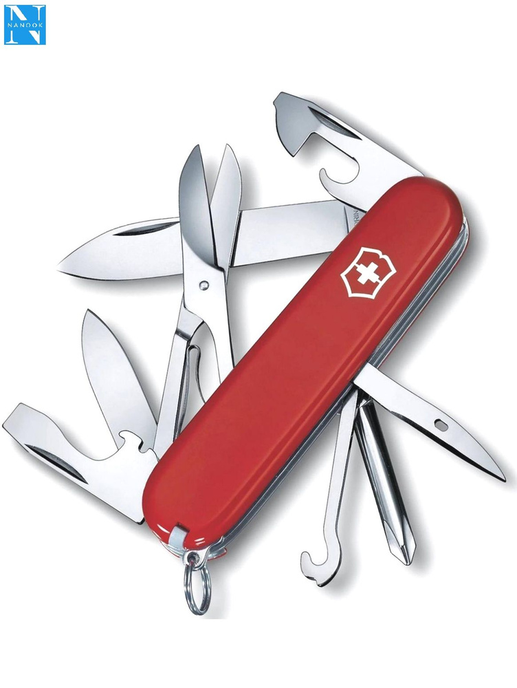 Нож перочинный VICTORINOX Super Tinker 1.4703, 91 мм, 14 функций, красный #1