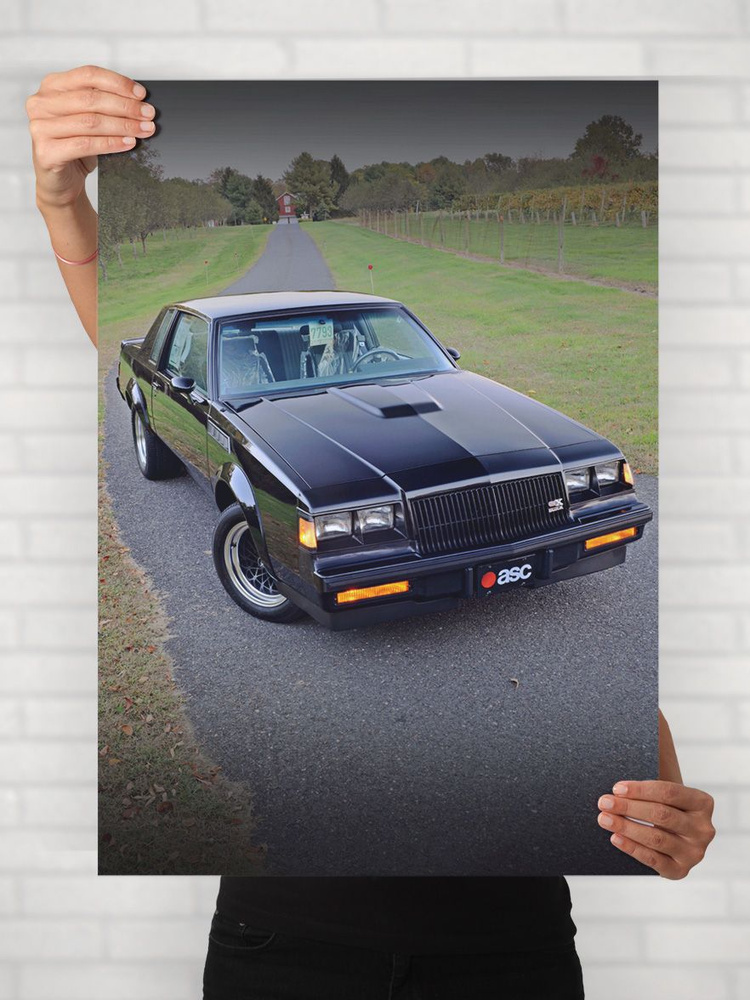 Плакат на стену для интерьера Легенды Авто (Бьюик GNX - Buick GNX) - Постер по машине формата A1 (61x84 #1
