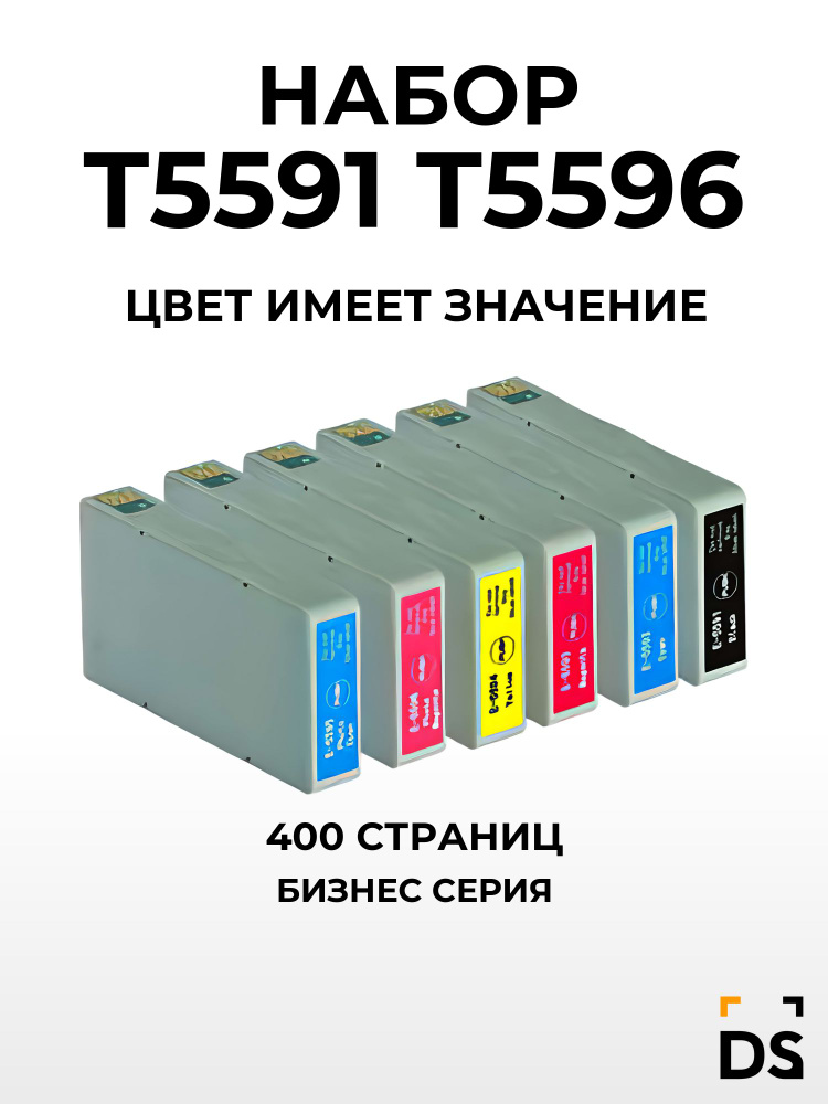 Картриджи DS T5591-T5596 для принтеров Epson Stylus Photo RX700 набор cmyk lclm #1