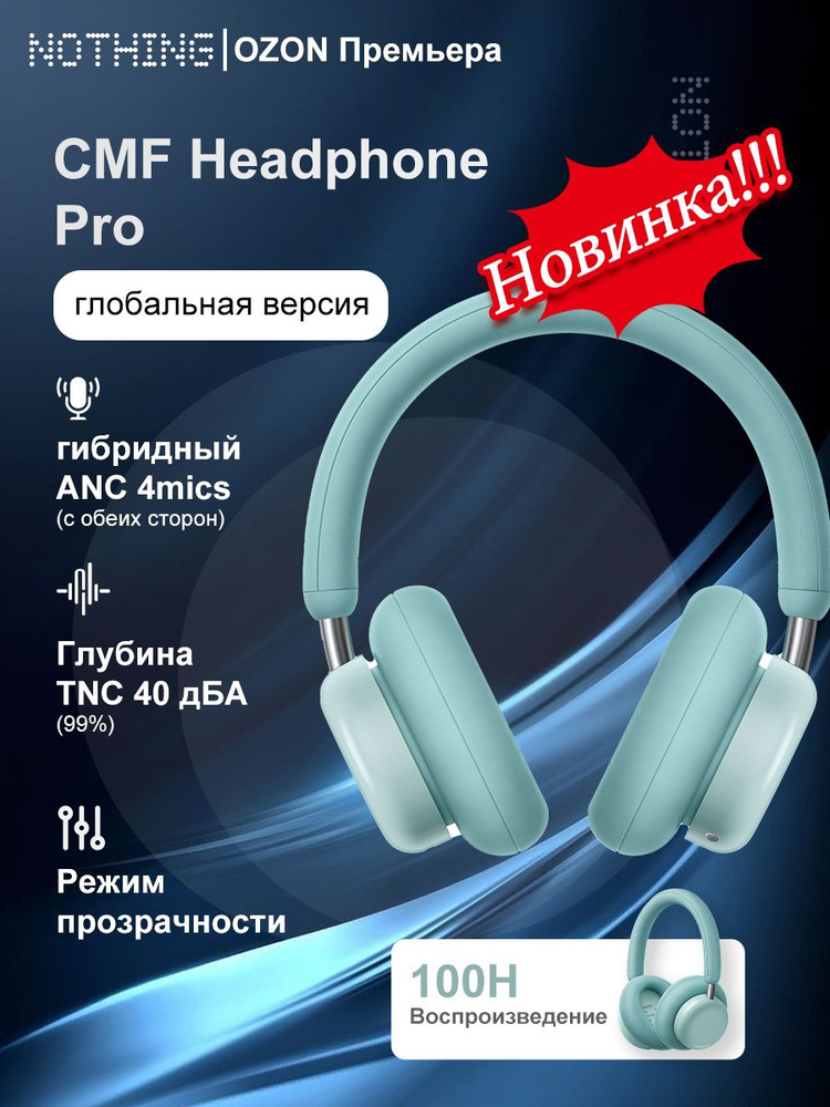 Полноразмерные Полноразмерные Nothing CMF Headphone Pro
