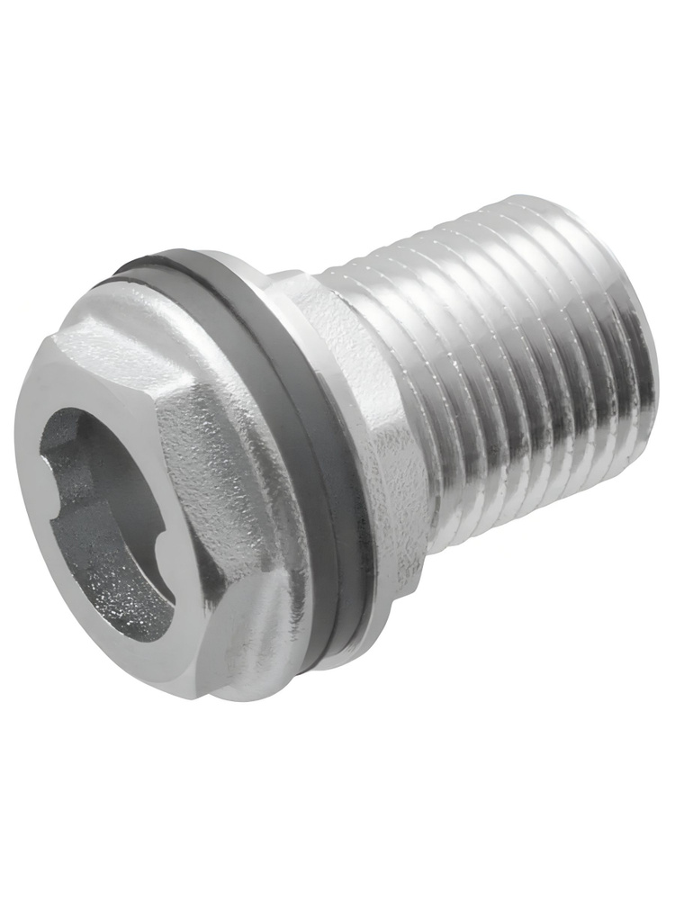 Врезка в емкость MasterProf 1/2", металл, с фланцем, наружная резьба #1