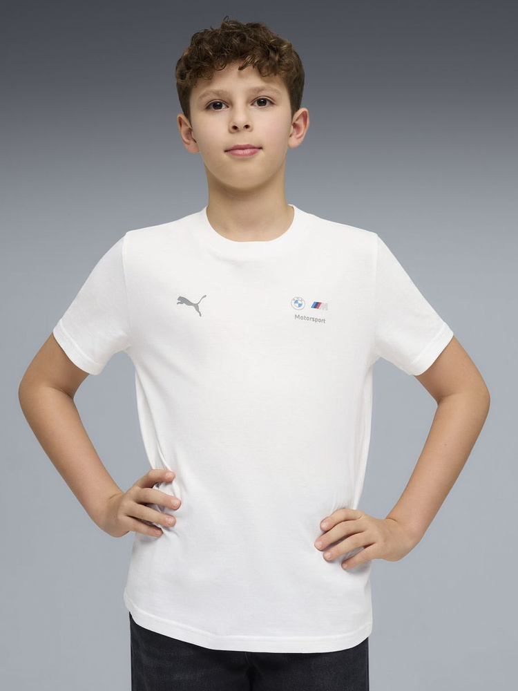 Футболка PUMA BMW MMS Kids Ess Logo Tee #1