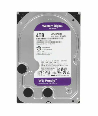 4 тб внутренний жесткий диск WD purple (WD40PURZ) купить на OZON