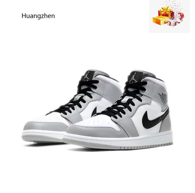 Jordan 1 grey black and white best sale