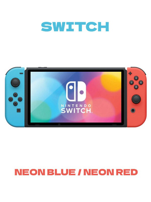 Nintendo Switch Neon RED-NEON Blue HAD-001-01 купить на OZON